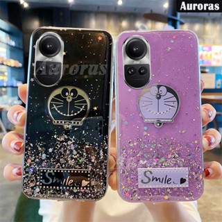 เคสโทรศัพท์มือถือแบบนิ่ม ใส ลายการ์ตูนโดราเอมอน ท้องฟ้ากลางคืน สําหรับ OPPO Reno 10 Pro Plus Reno10 Pro Plus