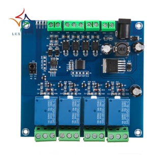 Modbus RTU โมดูลรีเลย์ 4 ทาง 7-24V สวิตช์รีเลย์ RS485 TTL อินพุต และเอาท์พุต พร้อมระบบป้องกันการย้อนกลับ