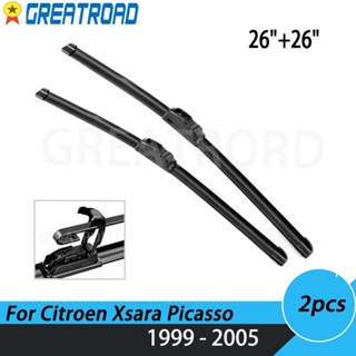 ใบปัดน้ําฝนกระจกหน้า ไฮบริด LHD ขนาด 26 นิ้ว + 26 นิ้ว สําหรับ Citroen Xsara Picasso 1999-2005