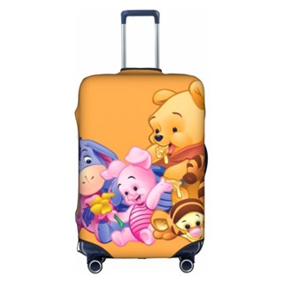 (พร้อมส่ง) ผ้าคลุมกระเป๋าเดินทาง ลายการ์ตูน Disney winnie the pooh กันฝุ่น กันน้ํา 18 นิ้ว - 32 นิ้ว