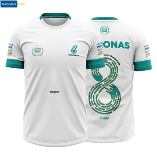 【พร้อมส่ง】PETRONAS เสื้อกีฬาแขนสั้น ลาย F1 8th World Constructors Championship Infin8 Jersey สีขาว 2021