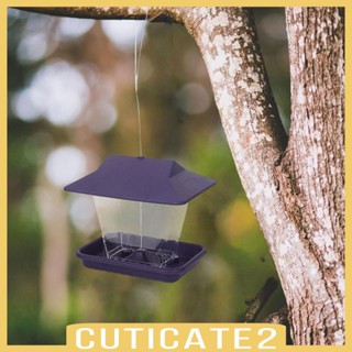 [Cuticate2] Bird Feeders Outdoors Hanging Birds Feeding Portable Parrot Food Dispenser for Cockatoo Budgie Canary Finch Cockatiels Starlings