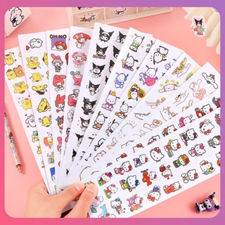 Creative 4PCS Sanrio PDA Sticker Pocket High Quality Book Sticker Kuromi Pochacco Hello Kitty Melody Expression Pack Painting Hand Account Accessories [COD]