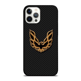 Pontiac Trans Am เคสโทรศัพท์มือถือ คาร์บอน กันกระแทก ลายโลโก้ สําหรับ IPhone 14 Plus 13 Pro Max 12 Mini X