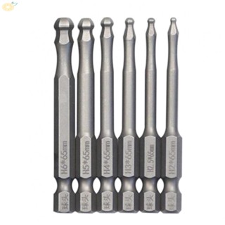 【VARSTR】Screwdriver Bit Alloy Steel Ball End Driver Bit Electroplating Long Magnetic