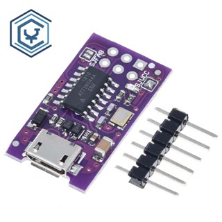  โมดูลโปรแกรมเมอร์ 5V Micro USB Tiny AVR ISP ATtiny44 ATTiny45 ATTiny85 USBTinyISP สําหรับ IDE Bootloader ISP Microcontroller
