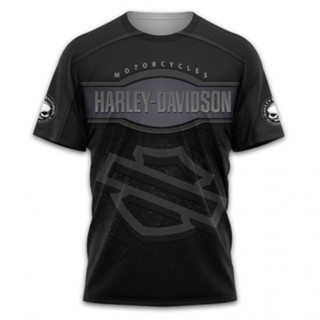 เสื้อเชิ้ตแขนสั้น ลาย Harley fall Davidson