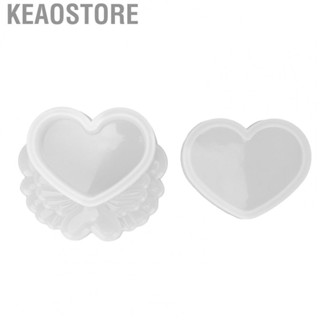 Keaostore Box Molds  DIY Jewelry Fun Reusable Silicone Pocket Heart Shape Easy To Clean for Resin Crafts