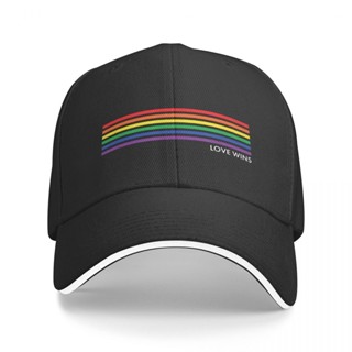 【พร้อมส่ง】หมวกเบสบอล ลาย Love Wins Pride LGBT Gay Love สําหรับผู้ชาย และผู้หญิง