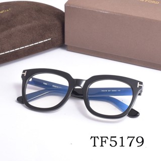 Tom FORD กรอบแว่นตา TF5179 เวอร์ชั่นเอเชีย รูปดาว สไตล์เดียวกัน กรอบแว่นสายตาสั้น ขนาดเล็ก แบน