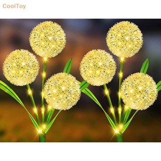 Cooltoy โคมไฟ LED รูปดอกแดนดิไลออน พลังงานแสงอาทิตย์ สําหรับตกแต่งสวน กลางแจ้ง ขายดี