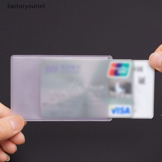 Flth กระเป๋าใส่บัตรเครดิต PVC แบบใส กันน้ํา 10 ชิ้น