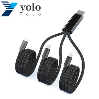 Yolo สายชาร์จพาวเวอร์ซัพพลาย 5V 2A สําหรับโทรศัพท์มือถือ 3 ชิ้น