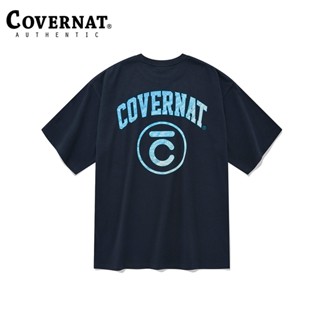 Covernat ใหม่ เสื้อยืดลําลอง แขนสั้น คอกลม พิมพ์ลายโลโก้ COVERNAT แฟชั่นฤดูร้อน สําหรับวัยรุ่นผู้หญิง