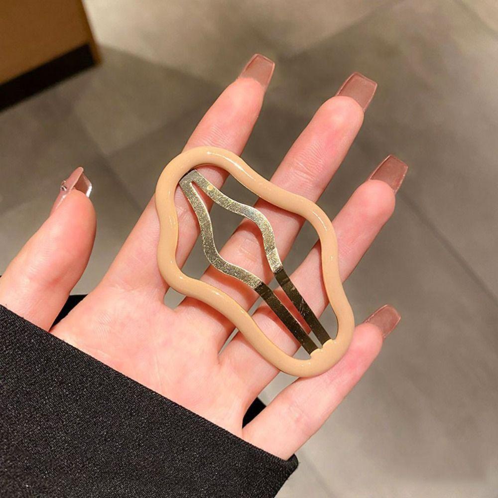 Somedayzl กิ๊บเมฆ Bb เรขาคณิต กลวง โลหะน่ารัก สไตล์เกาหลี สําหรับเด็ก ปาร์ตี้ - รูปที่ 4