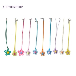 Youyo สร้อยคอโชคเกอร์ จี้ดอกไม้ เรซิน กลวง ทรงไม่สมมาตร เครื่องประดับแฟชั่น สําหรับผู้หญิง