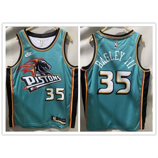 ลูกสูบดีทรอยต์ เบอร์ 2023 nba เสื้อกีฬาบาสเก็ตบอล สีเขียว 35 Bagley III 232102