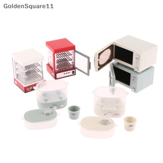 Goldensquare โมเดลเตาอบไมโครเวฟจิ๋ว 1:12 สําหรับตกแต่งบ้านตุ๊กตา