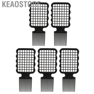 Keaostore Curling Hair Twist Combs  5pcs Black Grid Shape for Dreadlocks