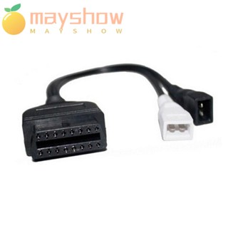 Mayshow อะแดปเตอร์เชื่อมต่อสายโอนรถยนต์ ABS 16pin OBD 2*2P แบบพกพา สําหรับ Audi