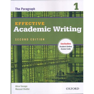 EFFECTIVE ACADEMIC WRITING SECOND EDITION: 1: STUDENT BOOK