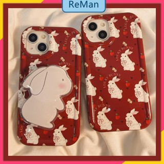 เคสโทรศัพท์มือถือแบบใส กันกระแทก ลายกระต่ายน่ารัก สําหรับ Iphone Xs14Pro 13promax1411Pro 1312xsmax Max12 Max 137 Xr 14 pro Xr maxX 8 Plusmax xs11 LHGR