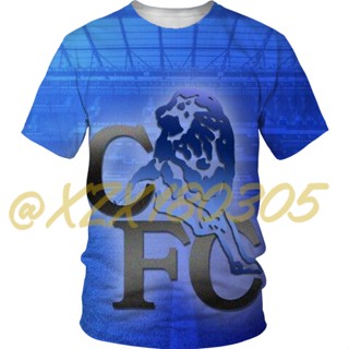 (ทั้งหมดในสต็อก Xzx180305) ใหม่ เสื้อยืด ลายฟุตบอล chelse FC 3D 30