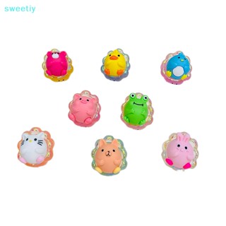 Sweetiy ใหม่ พวงกุญแจ จี้ตุ๊กตาเมฆ 3D เรืองแสง ขนาดเล็ก DIY 2 ชิ้น