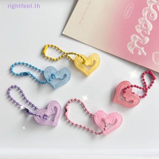 Rightfeel.th พวงกุญแจ จี้รูปหัวใจ Y2k สีหวาน สําหรับแขวนกระเป๋าเป้สะพายหลัง