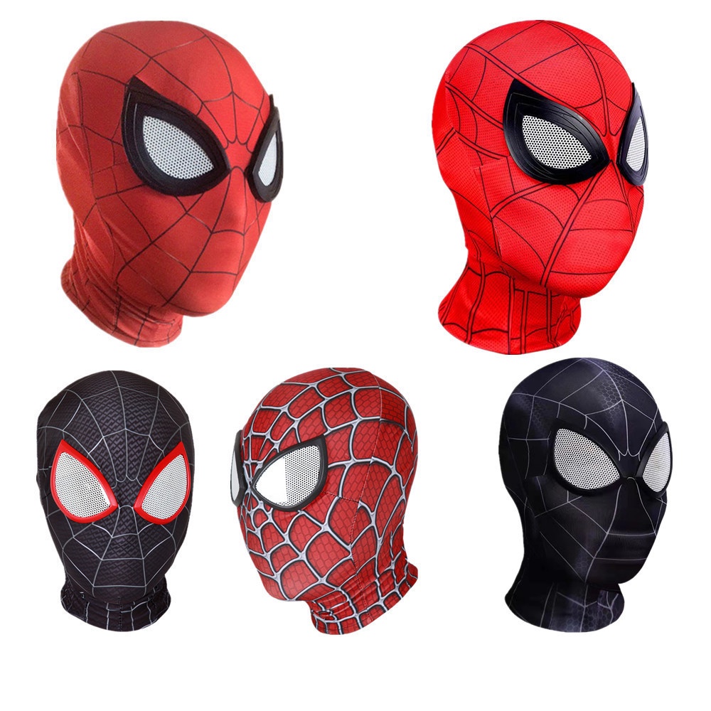 Marvel Superhero 3D Mask Miles Peter Parker Lens Mask Avenger