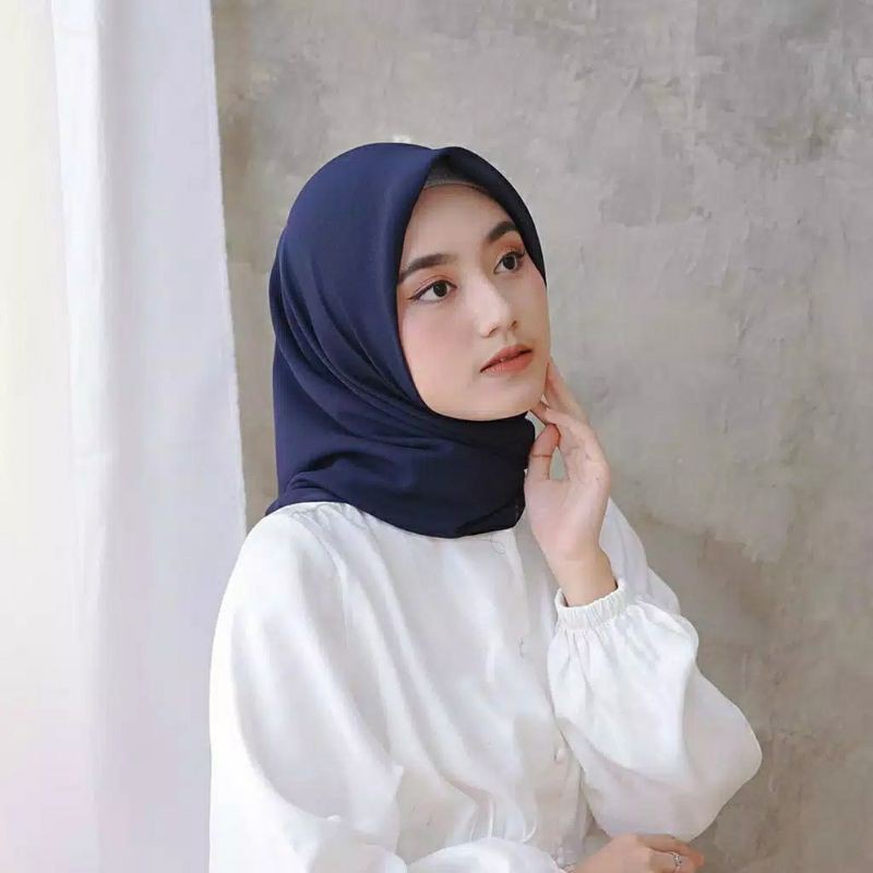 Bella Square PollyCotton Plain Square Hijab Bella Hijab Bella Square Hijab
