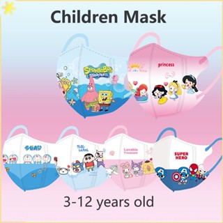 [LBE] Disney Summer Kids Mask Children 3d Cartoon Kuromi Doraemon For 3-12 Years Old Boys Girl