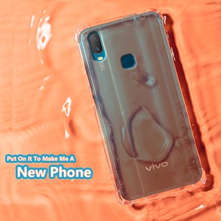 เคสโทรศัพท์มือถือ ยางนิ่ม แบบใส กันกระแทก สําหรับ Vivo Y11 2019 Y12i 1906