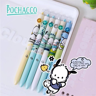 6 ชิ้น Sanrio Pochacco Click ball ปากกาการ์ตูนน่ารัก เจลปากกา เครื่องเขียน สําหรับนักเรียน