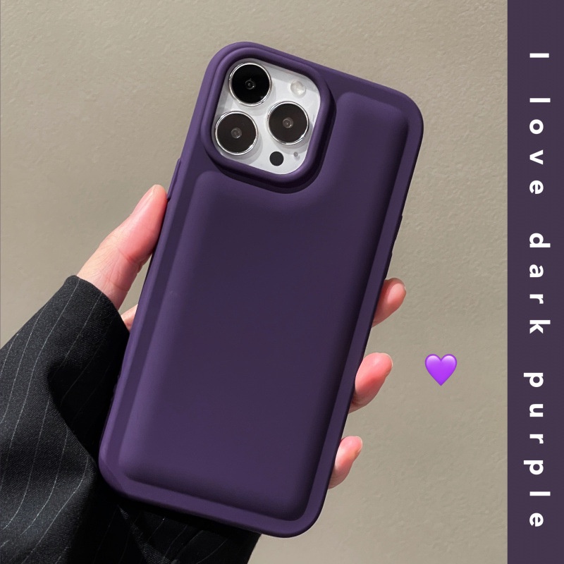 เคสป้องกันมือถือซิลิโคนเกรดสูงป้องกันการหล่นพร้อมสเปรย์น้ำมัน For iPhone 11 14 15 12 13 Pro Max XS Max 6 7 8 SE 15 Plus