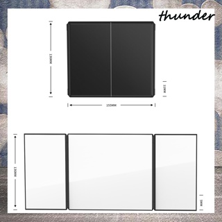 Thunder กระจกมองหลัง แบบพับได้ หรี่แสงได้ สําหรับรถยนต์ รถบรรทุก SUV