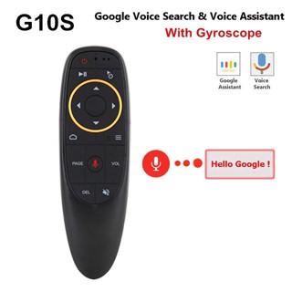 G10s รีโมทคอนโทรล เสียงบิน ทีวีไร้สาย แอร์เมาส์ 2.4G คีย์บอร์ดไร้สาย พร้อมไจโรสโคป ขนาดเล็ก