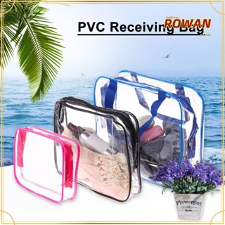 ROWANS กระเป๋าเครื่องสําอาง PVC แบบใส คุณภาพสูง 3 ชิ้น ต่อชุด