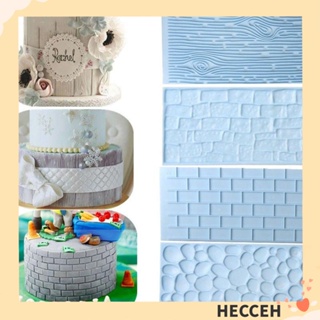 HECCEH แม่พิมพ์ซิลิโคน ลายนูน DIY สําหรับทําเค้ก ไอซิ่ง น้ําตาล ฟองดองท์ เบเกอรี่ 2 ชิ้น/ชุด