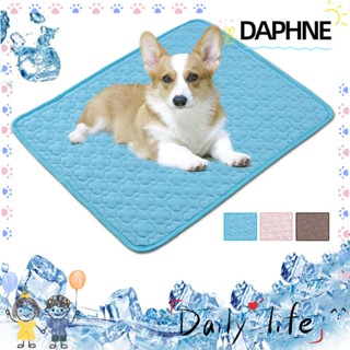 Daphne เสื่อที่นอนผ้าไหมเย็นหลากสี 5 ขนาดสําหรับสัตว์เลี้ยงสุนัขแมวรับลมร้อน