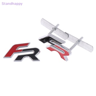 Standhappy ใหม่ ตราสัญลักษณ์ FR 3D โลหะผสมสังกะสี 6.5*3.6 ซม. อุปกรณ์เสริม สําหรับติดกระจังหน้ารถยนต์ 1 ชิ้น