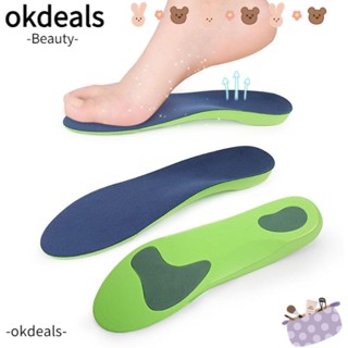 OKDEALS แผ่นรองพื้นรองเท้า สีฟ้า สําหรับรองเท้า