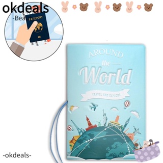 Okdeals คลิปหนีบหนังสือเดินทาง หนัง PU อเนกประสงค์ คุณภาพสูง อุปกรณ์เสริม สําหรับเดินทาง