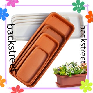 Backstreet 1 ชิ้น จานรองพืช สวน สี่เหลี่ยมผืนผ้า กระถางดอกไม…