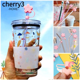 Cherry3 จุกซิลิโคนอุดหลอดดูดน้ํา ใช้ซ้ําได้ 1 ชิ้น