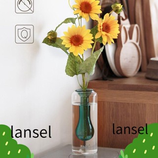 Lansel แจกันแก้ว สีชมพู สีเขียว สีฟ้า เป็นมิตรกับสิ่งแวดล้อม ปลอดสารพิษ สําหรับตกแต่งห้องนั่งเล่น