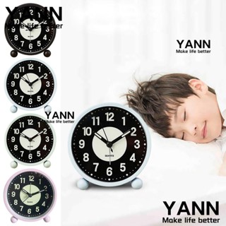 YANN1 นาฬิกาปลุกเรืองแสง ใช้แบตเตอรี่ ตกแต่งบ้าน เรียบง่าย