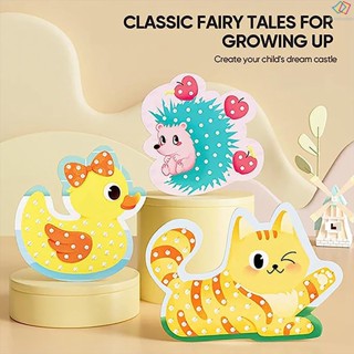 ชุดของเล่น หนังสือ Poke Art Fun Princess Tufting DIY สําหรับเด็ก