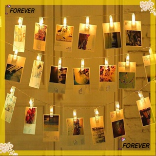 FOREVER Forever สายไฟ LED เรืองแสง ใช้แบตเตอรี่ สําหรับตกแต่งสวน DIY