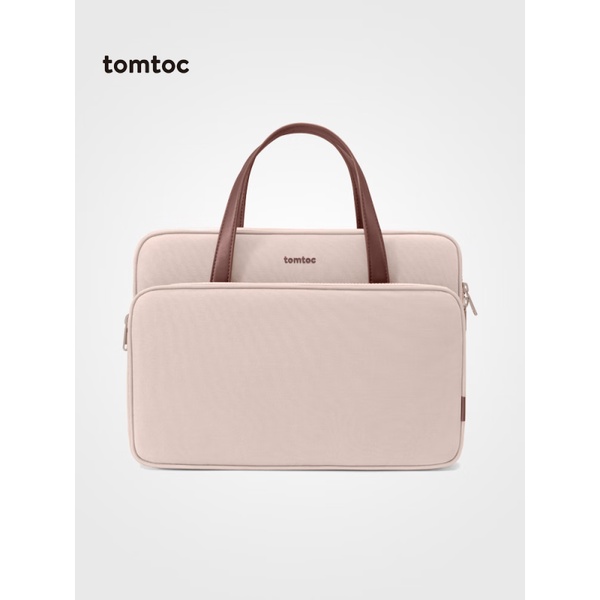 【genuine】tomtoc Laptop Bag 14 Women's Apple Notebook Bag A11 Applicable MacBook Pro/Air M2 Vanilla Mud 14 Inch